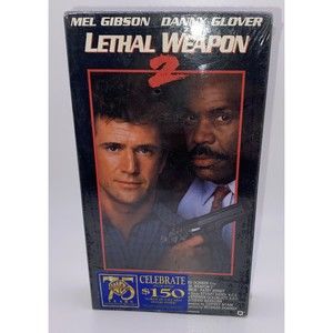 Lethal Weapon 2 Sealed VHS Warner Bros Watermark 1991 1989 Gibson Glover OOP